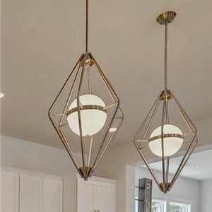 Spectra 18 Inch Cage Pendant by Fredrick Ramond